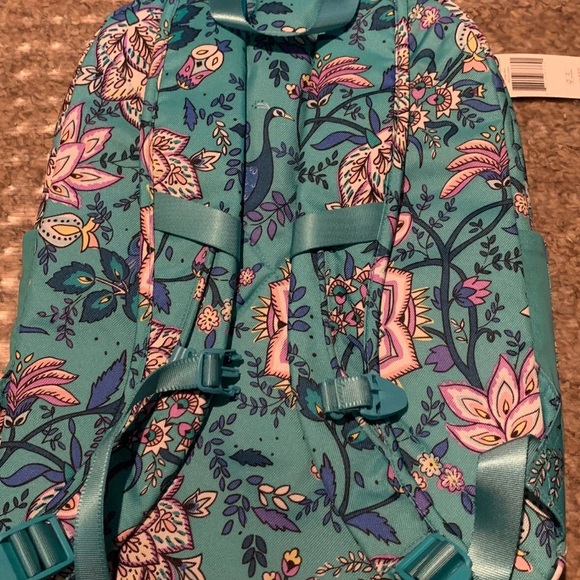 Vera Bradley large backpack Peacock Garden Lighten up Sporty bag NWT Artsy RARE! main image 12